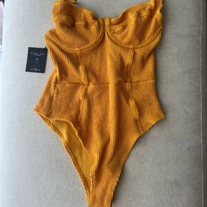 Skatie Rachel One Piece in Yellow Crinkle